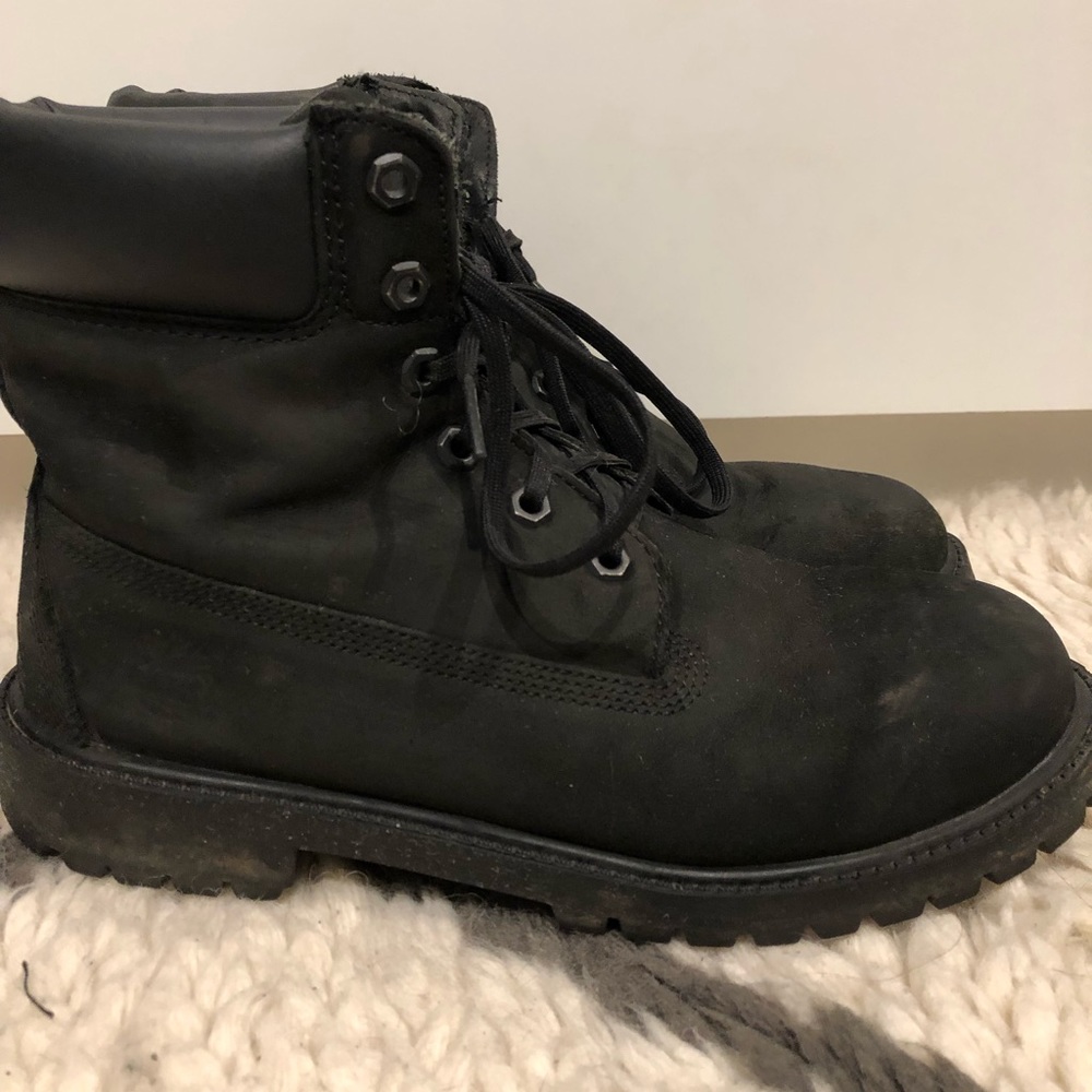 All black Timberlands